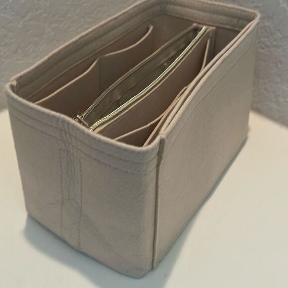 Omystyle Tote Bag Insert Beige Travel Organizer Kids Beach Bag Work Vacation New - Picture 7 of 12